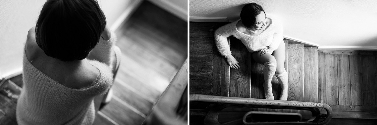 séance photo boudoir en chambre d'hôte